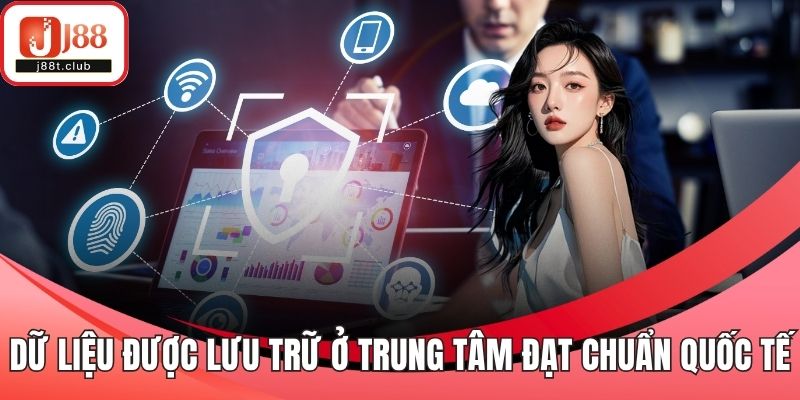 Dữ liệu được lưu trữ ở trung tâm đạt chuẩn quốc tế